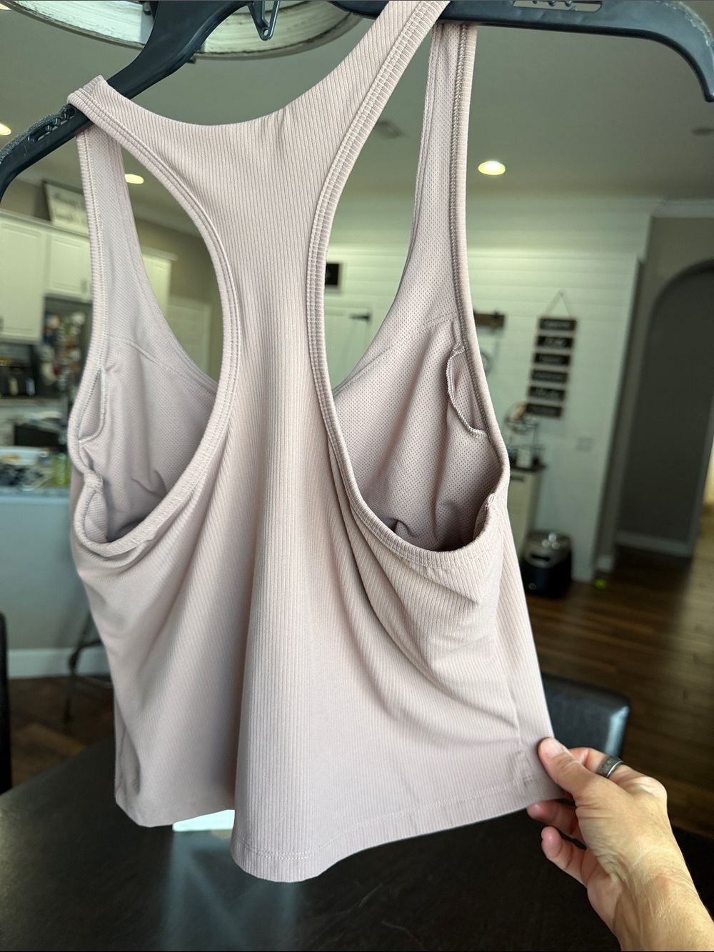 all in motion Blush Ribbed Racerback Tank - Picture 2 of 6